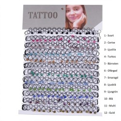 Choker Tattoo Halsband Pärla - Välj mellan 12 färger