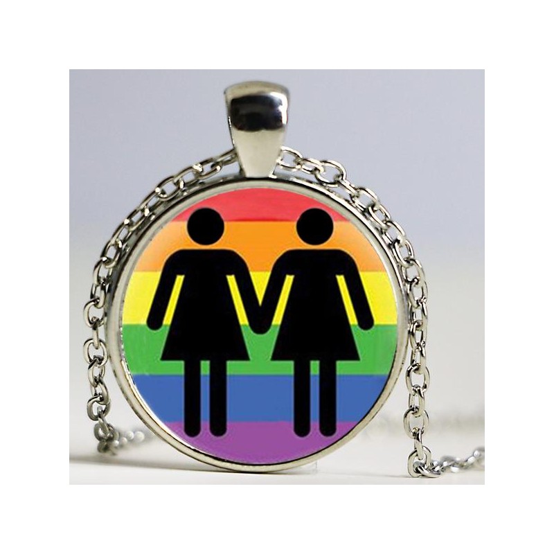 Halsband Pride HBTQ Lesbisk Gay Regnbåge LGBT Regnbågssmycke
