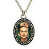 Halsband Frida Kahlo Feminist Feminism Ikon Rostfri kedja
