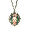 Halsband Frida Kahlo Feminist XL Bronsfärg Ikon Feminism Symbol