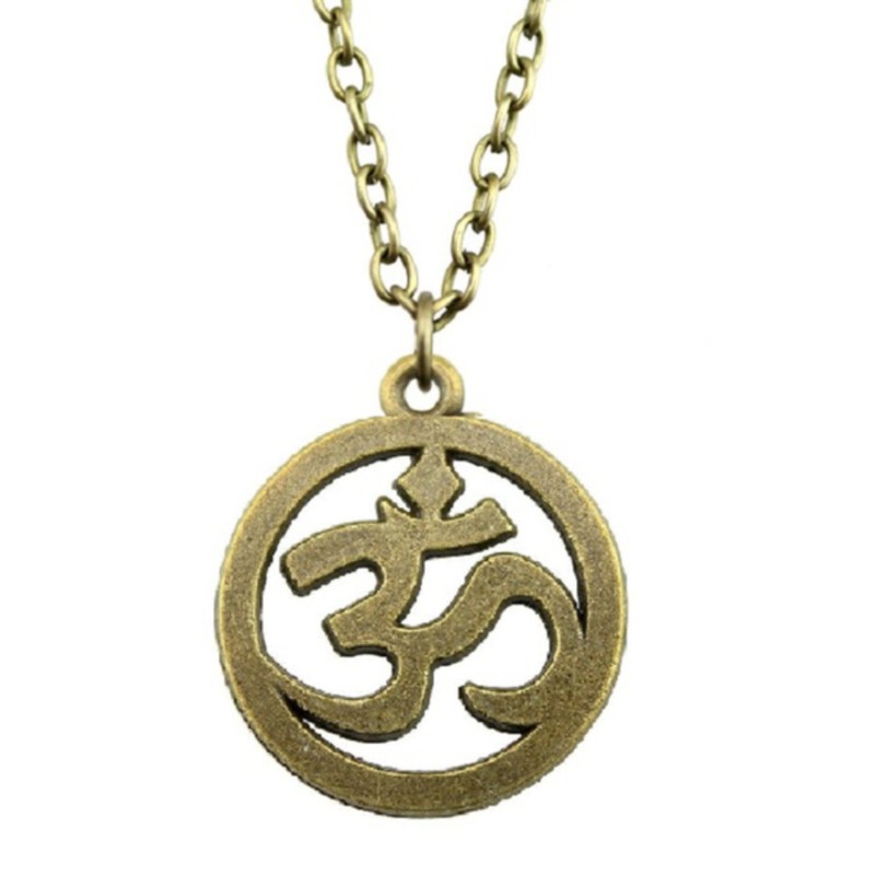 Choker OHM AUM Brons Symbol Buddhism Halsband