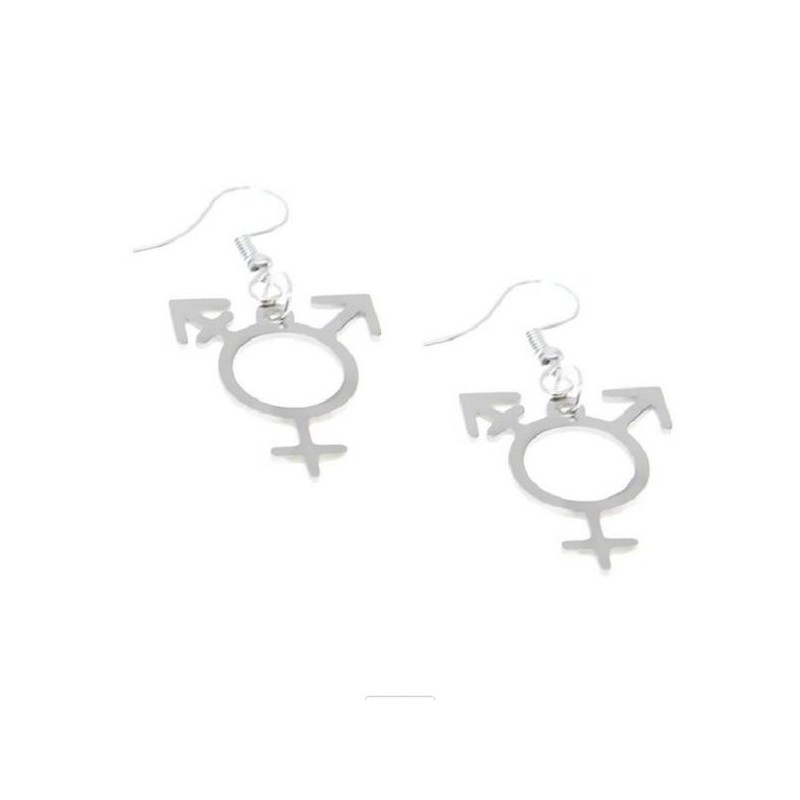 Örhängen Trans Symbol Pride Regnbågssmycke Rostfritt HBTQ Gender