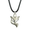 Halsband Räv Fox Djur Silver Rem Antiksilver