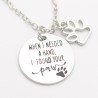 Halsband Katt Hund - When I Needed a hand.... Minnessmycke 