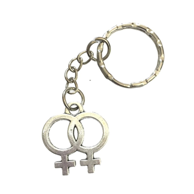 Nyckelring Pride Kvinnosymbol Gay Hbtq Dubbel Feministsymbol