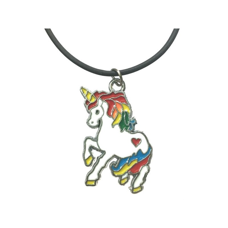 Halsband Enhörning Unicorn Regnbågsfärgad Sagoväsen Rem