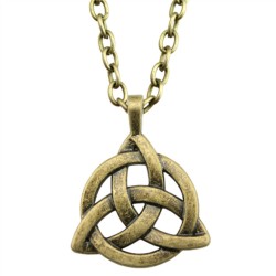 Halsband Triquetra Keltisk Symbol Charmed Brons Knot