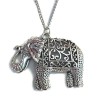 Halsband Elefant Djur LÅNG kedja Elephant Indisk Stil Rostfri Kedja