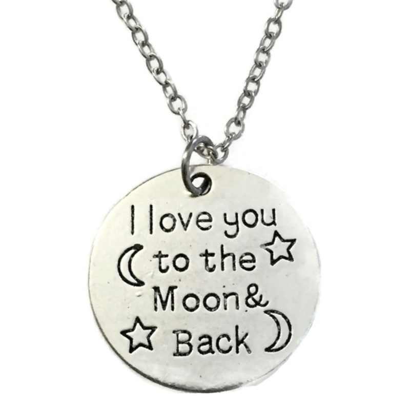 Halsband I Love You To The Moon.... Partner / Kompis