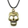 Halsband Dödskalle Brons Skull Skelett Halsband Halsband Rem