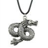 Halsband Drake i kinesisk stil Silver Dragon Rem