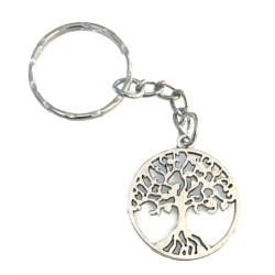 Nyckelring Livets Träd Tree Of Life Symbol Silverfärg