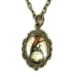 Halsband TOTORO Anime Figur Miyazaki Brons