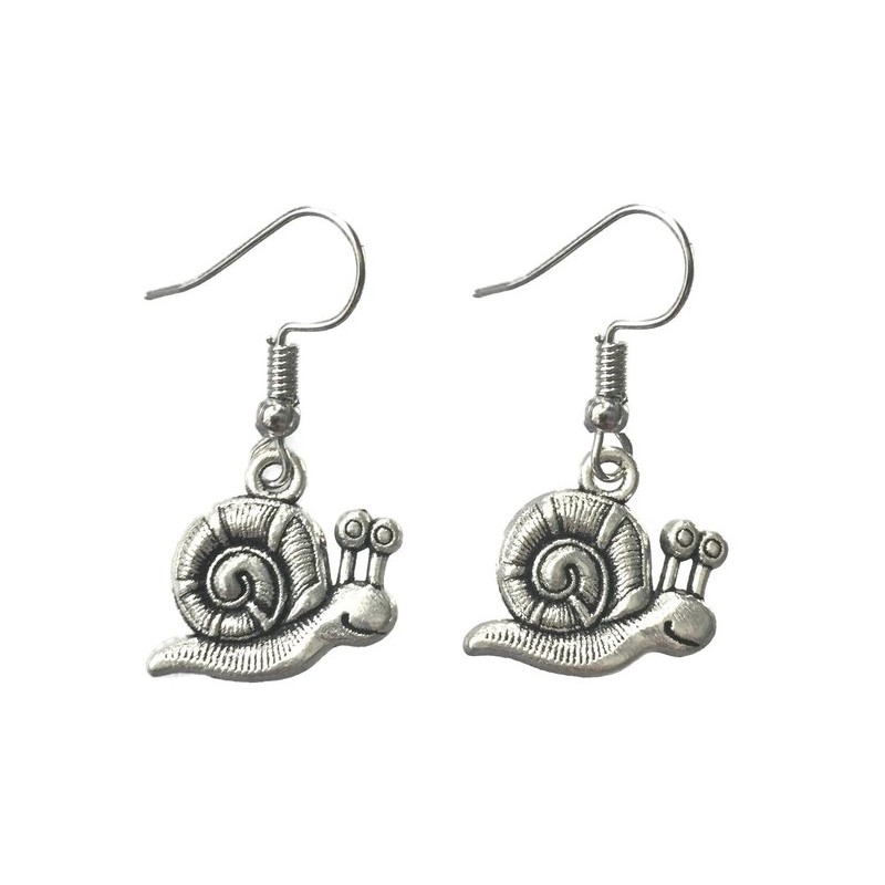 Örhängen Snigel Sniglar Snail Djur Rostfri krok