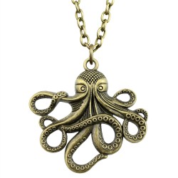 Halsband - Bläckfisk Octopus Kraken Cthulhu - Brons