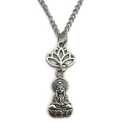 Halsband Buddha Lotusblomma Yoga Zen Buddhism