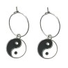 Örhängen Creoler Yin Yang Kraft Symbol Hoop Ringar