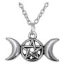 Halsband - Triple moon goddess Gudinna Pagan Wicca