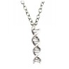 Halsband DNA Spiral Molekyl Kemi - Kedja 2 längder