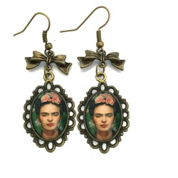 Örhängen Frida Kahlo Brons...