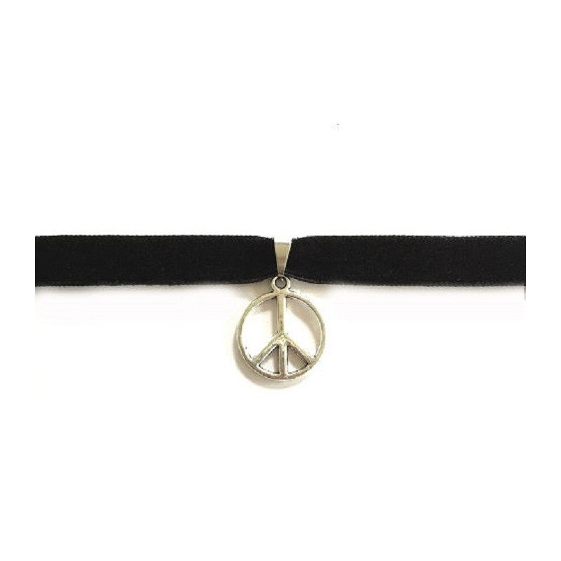 Choker - Sammet - Peace - Fredssymbol