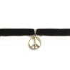 Choker - Sammet - Peace - Fredssymbol