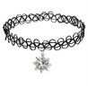 Choker - Sol - Tattoo - 90-tal - Spets