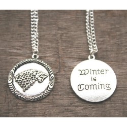 Halsband Winter is coming Game Of Thrones House Stark - Kedja