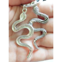 Örhängen Orm Snake XL Serpent Svart Ockultism