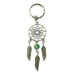 Nyckelring - Drömfångare/Mandala - Gul/Grön