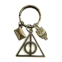 Nyckelring Dödsrelikerna Hedwig Uggla Harry Potter Brons