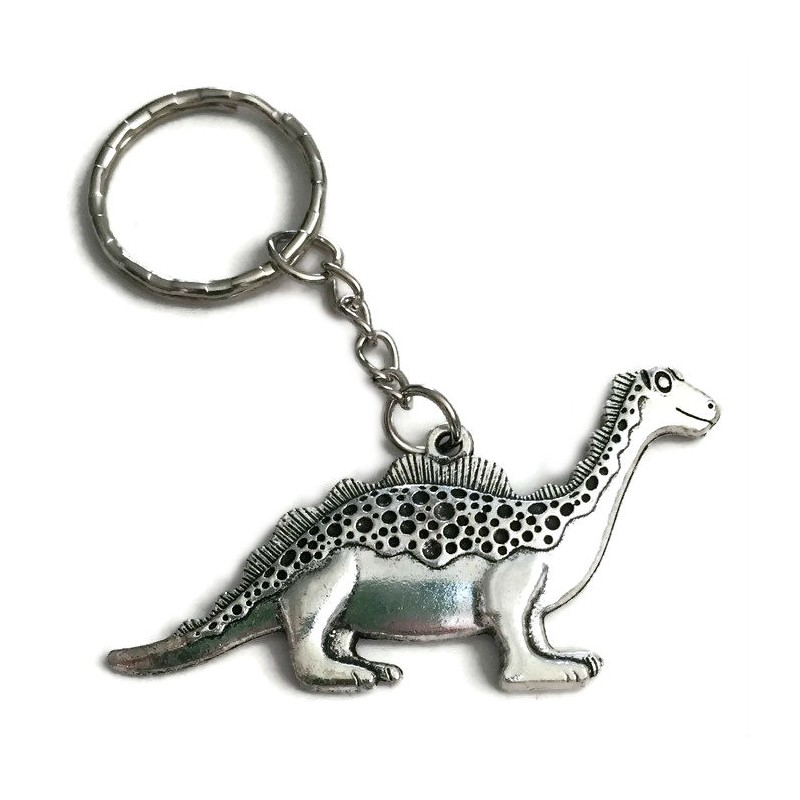 Nyckelring - Dinosaurie i silver