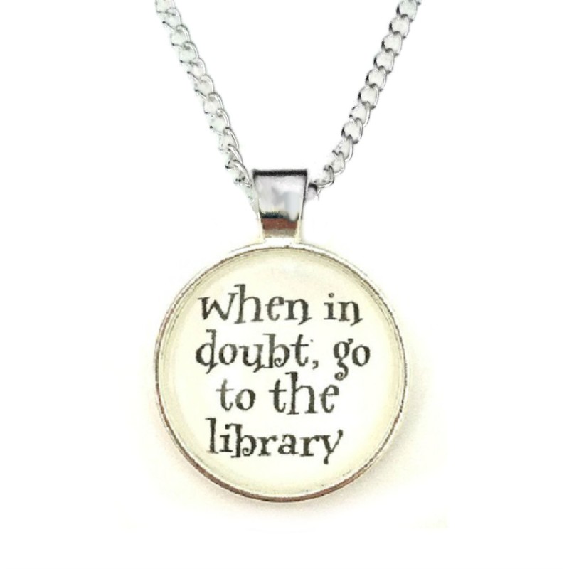 Halsband  When in doubt go to the library - Harry Potter