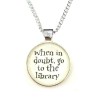 Halsband  When in doubt go to the library - Harry Potter Hermione Granger