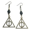 Örhängen Dödsrelikerna Brons Onyx Deathly Hallows Harry Potter 