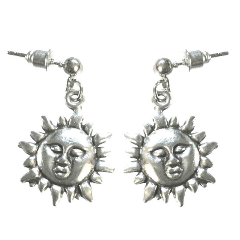 Örhängen Sol Sun Stift Pagan Boho Stud Solar