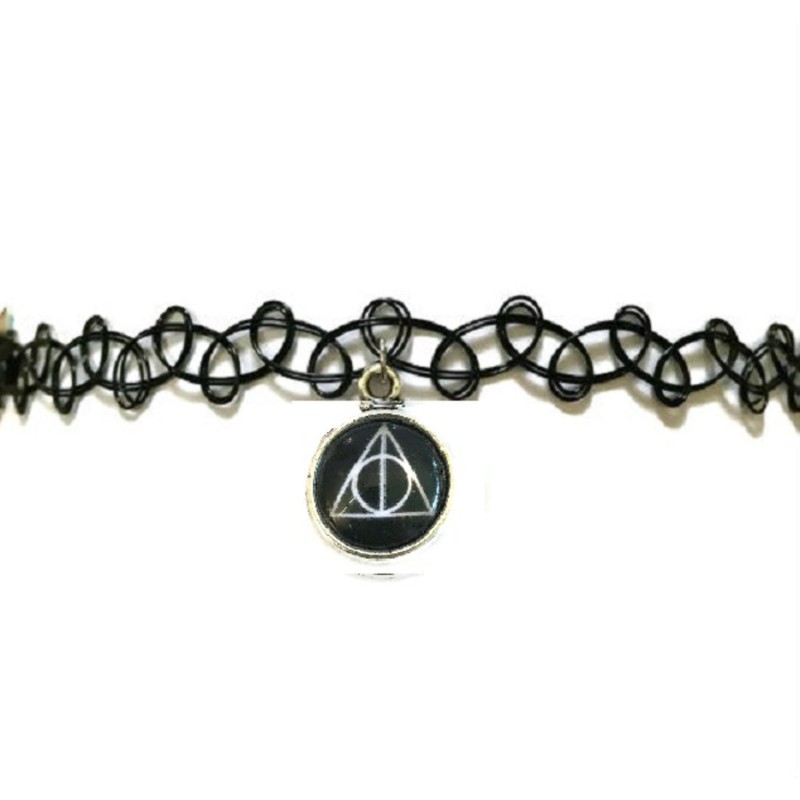 Choker Dödsrelikerna Tattoo Harry Potter Hogwarts Hallows