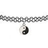 Choker - Yin Yang - Tattoo - 90-tal Spets halsband