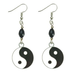 Örhängen Yin Yang Symbol Kraft Energi Rostfria krokar