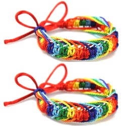 Armband 2-pack Pride Rainbow Regnbåge HBTQ Tyg