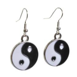 Örhängen YIN YANG Yin & Yang Symbol Rostfria krokar