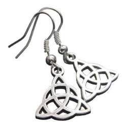 Örhängen Triquetra Keltisk triangel Symbol Celtic Rostfri krok