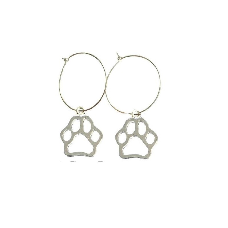 Earrings - Creoles - Paw