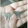 Creoler Slända Triple Moon Moth Fjäril Wicca  Rostfria ringar