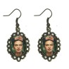 Halsband Frida Kahlo Örhängen 3-delat Set Brons