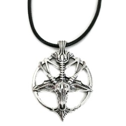 Halsband Get Baphomet Inverterat Pentagram Goat Ockultism Magi