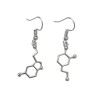Örhängen Molekyl Dopamin Serotonin Asymmetriska Rostfri Krok