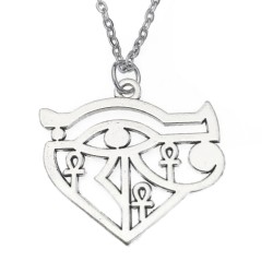 Halsband Ankh Horus Eye Of Ra Egyptisk Skyddssymbol Udjat Öga