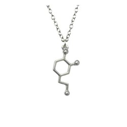 Halsband Molekyl Dopamin Rostfri kedja Kemi Molecule