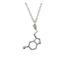 Halsband Molekyl Serotonin Rostfri kedja Kemi Molecule